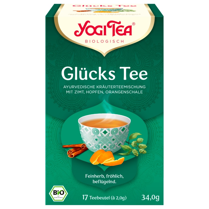 Yogi Tea Bio Glücks Tee 34g 17 Beutel